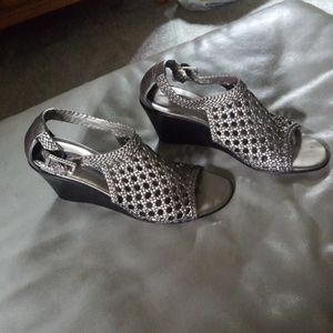 Brighton Realm woven leather cage sandal Sz 8.5